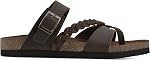 WHITE MOUNTAIN womens Hazy Footbed Sandal Flat Sandal