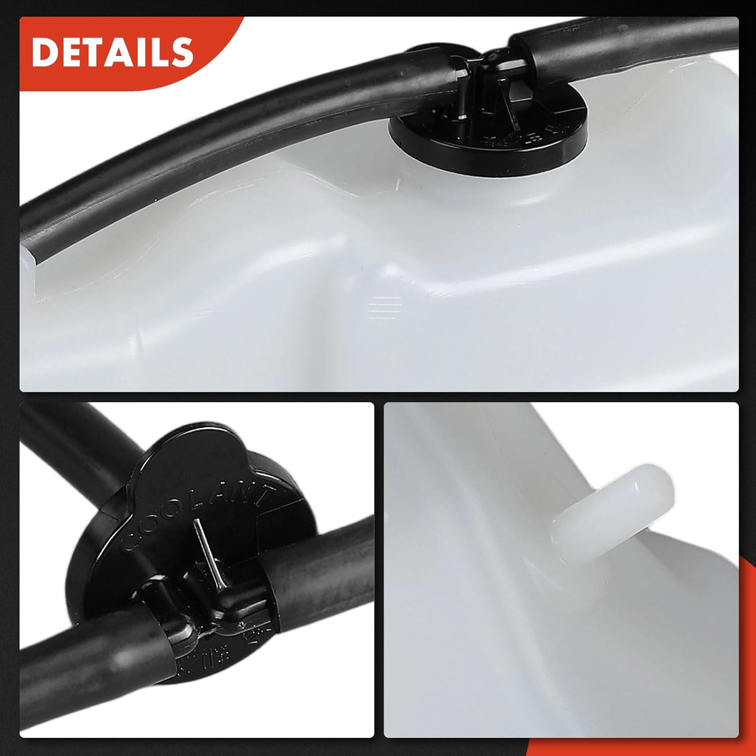 A-Premium Engine Coolant Overflow Recovery Reservoir Tank [with Cap & Hose] Compatible with Lexus ES300/ES350h 2013-2018