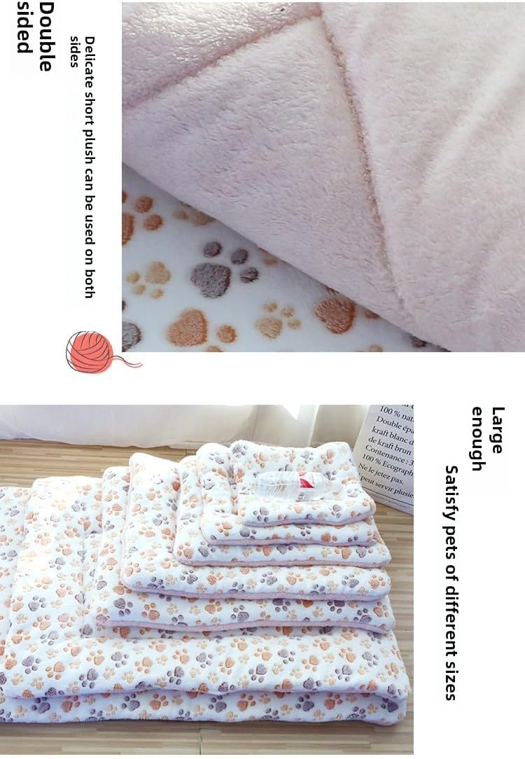 Pets Cat Bed for Indoor Cats Dog Crate Pad Dog Bed Mat for Dogs Pet Kennel Pad Dog Crate Kennel Mat Cat Bed Liner (39.37"X27.56"X1.18",Radish Rabbit)