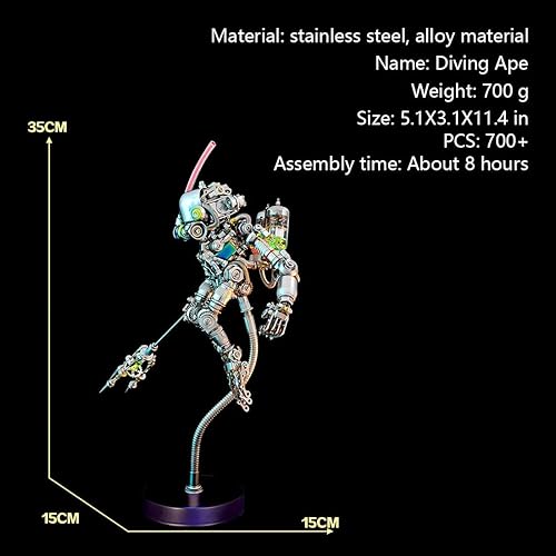 Miniatura 4 de Rompecabezas de metal 3D para adultos, kits de modelo mecánico de metal steampunk, adornos de regalo creativos para sala de estar y oficina (más de