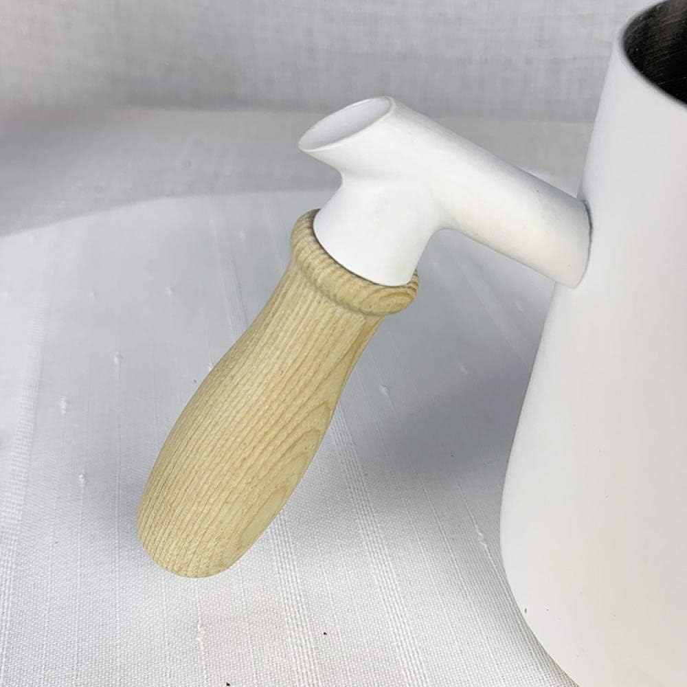 Coffee Maker Press Coffee Maker With Hand-Made Coffee Pot Narrow-Necked Pot -600Ml-White