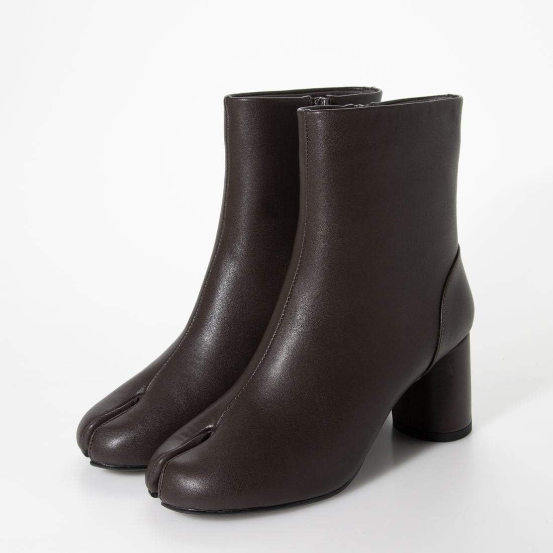 【リバティー ドール】円柱ヒール 足袋ブーツ 9043 レディース ダークブラウン