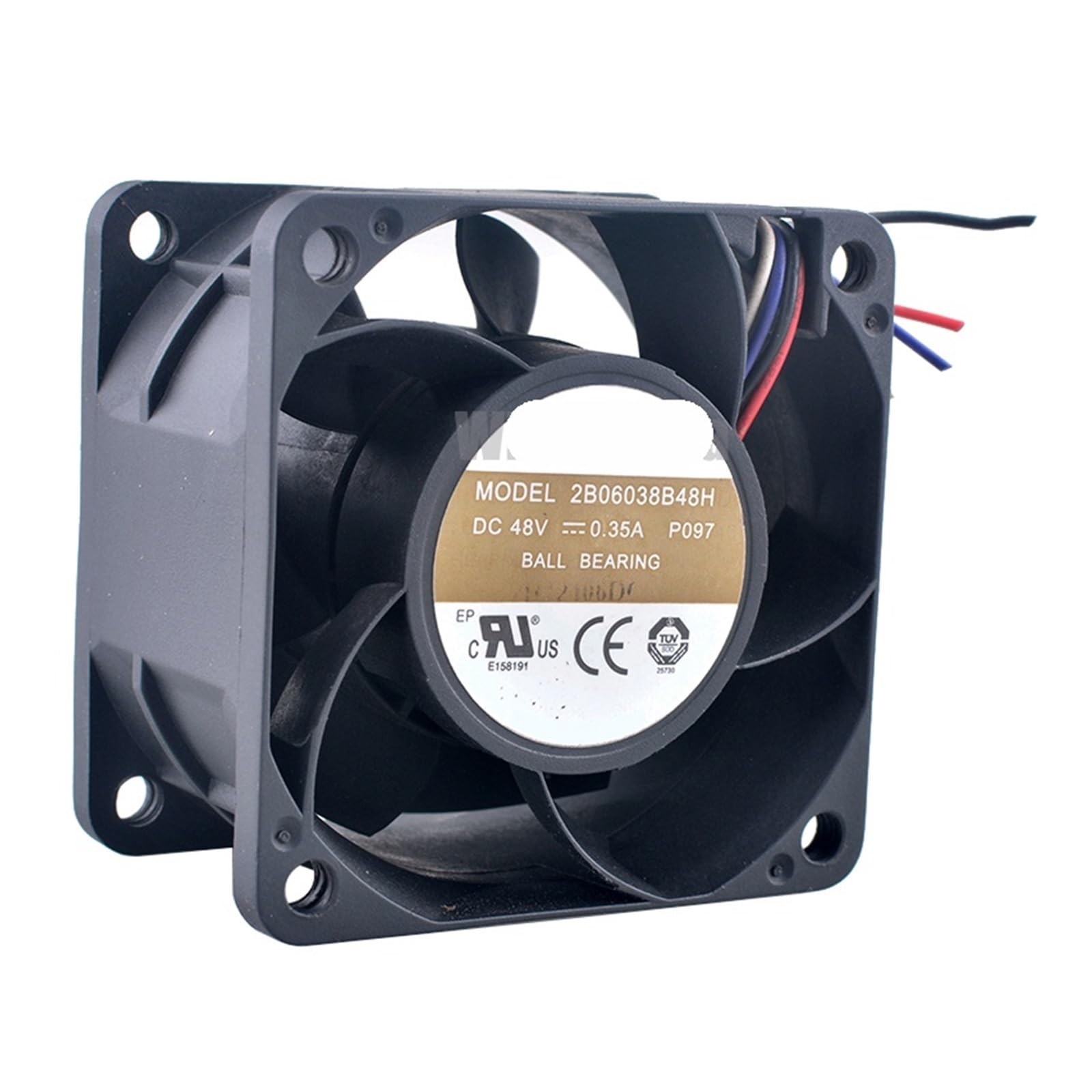 JJKKOZVQF 2B06038B48H 6cm 60mm fan 60x60x38mm DC48V 0.35A 4pin cooling fan