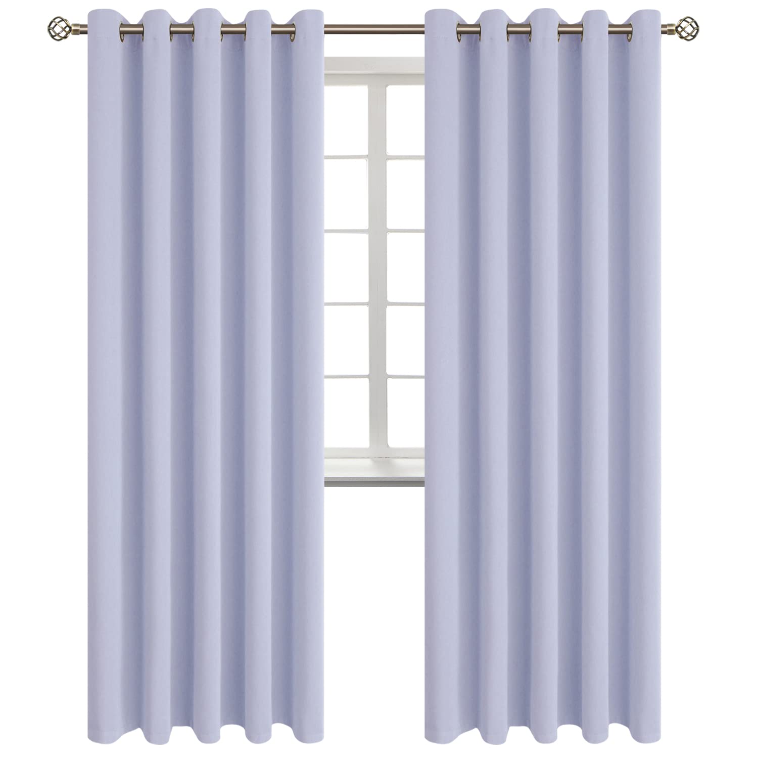 BGment Lavander Room Darkening Curtains 84 Inch for Living Room - 2 Panels