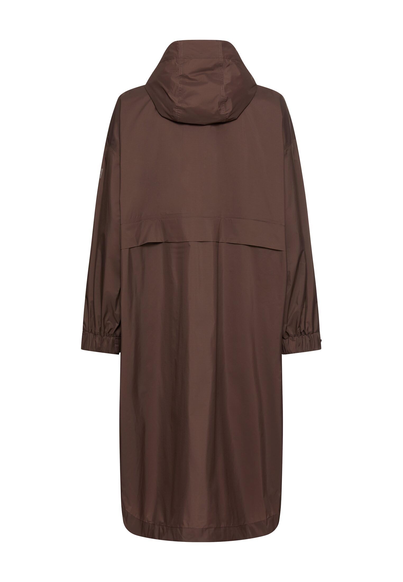 camel active Damen Regenmantel mit Kapuze | teXXXactive® wasserabweisender Mantel mit verstellbarer Kapuze im Oversized Fit