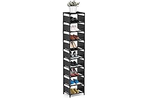 10-Tier Vertical Shoe Rack Organizer for Closet, Entryway, Space Saving Shelf