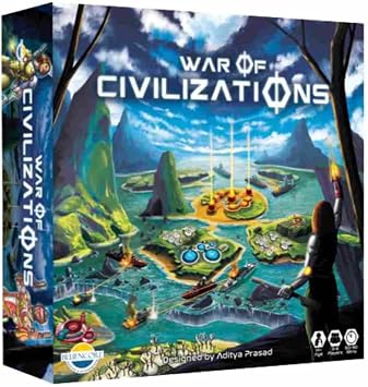 War of Ataxia Deluxe - Worker Placement Board Game, 4X Strategy Player Elimination Game, Ages 14+, 3-6 Players, 60+ Minutes