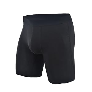 Maiyifu-GJ Mens Solid Colour Cool Underwear Moisture-Wicking Stretch Boxer Briefs Cotton Sports Trunks