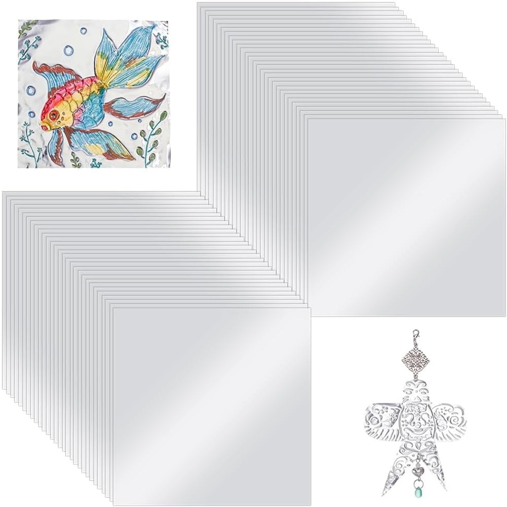 Jnchdghwa As Shown Heavy Duty Board 100Pcs Silver Aluminum Foil Sheets Embossing Foil Sheets For Painting Engraving Art Craft Projects