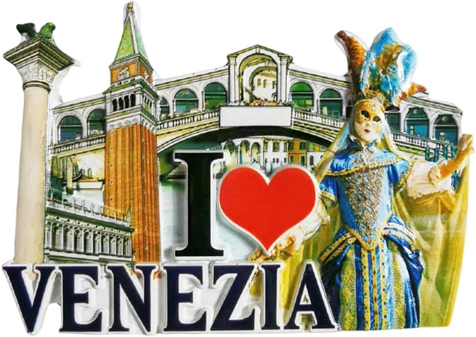 Venice Venezia Italy Innovative 3D Fridge Magnet Stickers Kitchen Refrigerator Decor Traveler Souvenirs Gifts Tourist Attraction Decorative Refrigerator Magnets Kitchen Accessories
