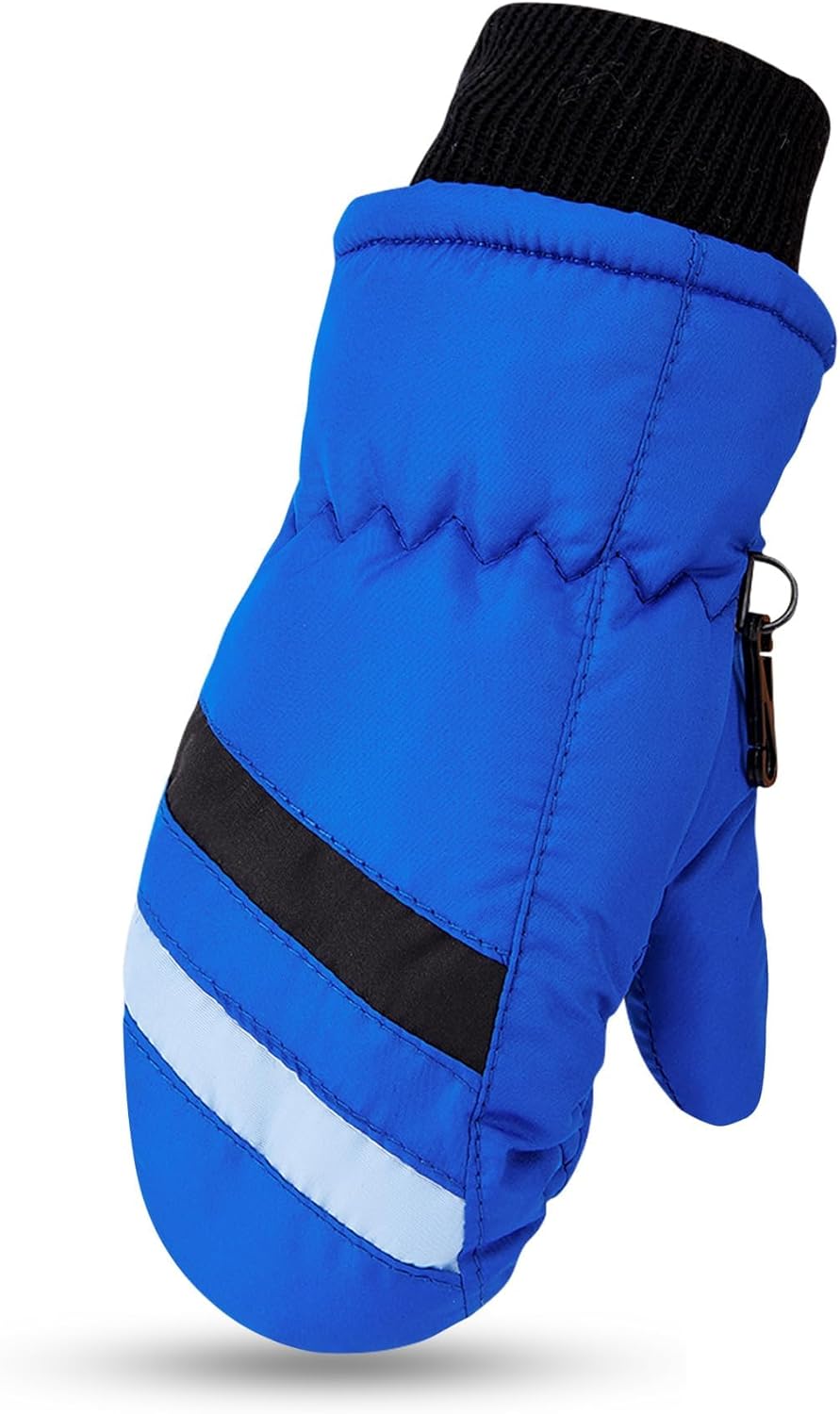 Kids Winter Snow Ski Gloves for Toddler Boys Girls 2-5 Years -Windproof Thermal Warm Mittens for Snowboarding - Image 4
