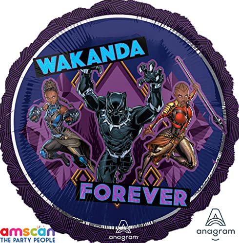 Anagram Black Panther Licensed Birthday Balloons, Intended For Wakanda Forever Theme Collection, Party Accessory, Multicolor, 6Th Birthday #TOP1