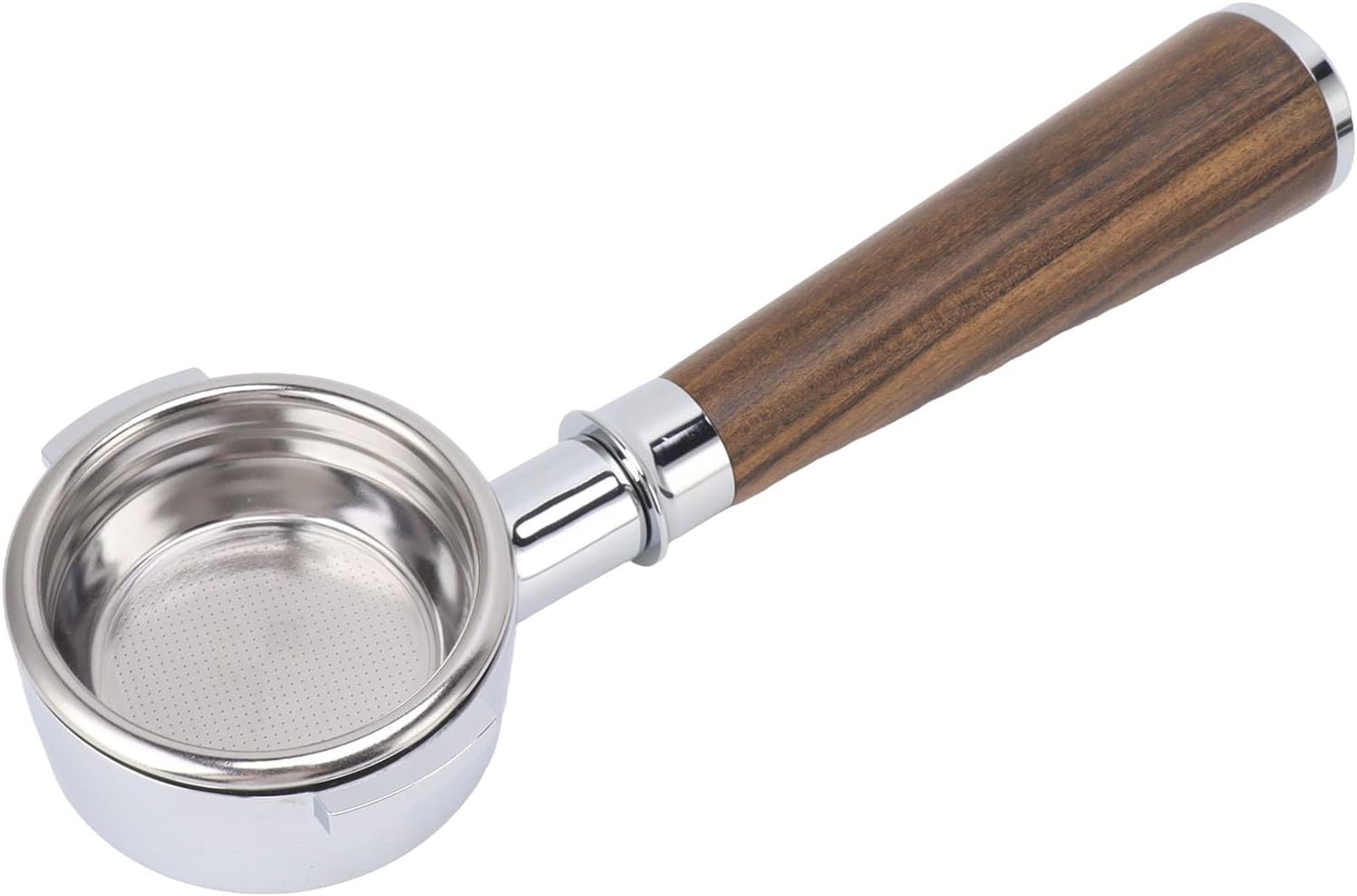 58mm Bottomless Portafilter, 2 Ears Professional Espresso Portafilter with Filter Basket, Aluminum Alloy Bottomless Portafilter Compatible with RANCILIO MILESTO Espresso Machine (Blackthorn)