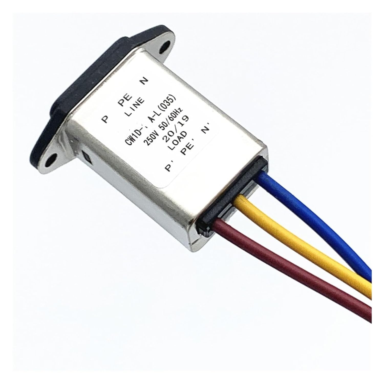 Power Filter 220V 10A Socket-Type Anti-Interference Belt line Filter CW1D-10A-L (035)(1D-3A-L -035)