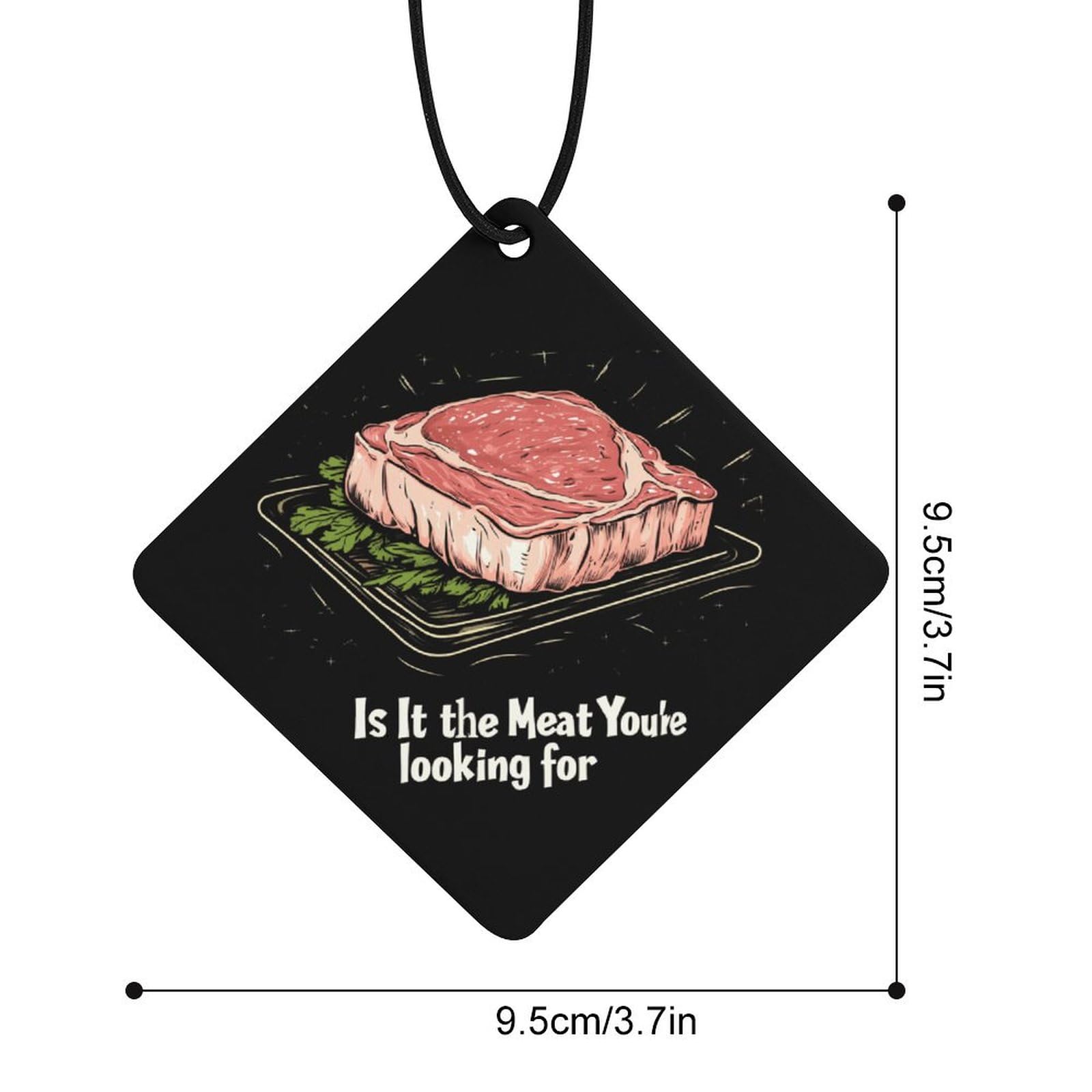 Is It Meat Youre Looking for Car Air Freshener Hanging Aromatherapy Tablets for Car Accessories Rhombus