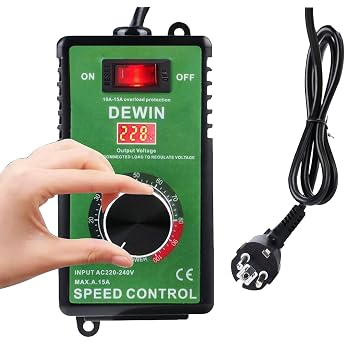 Speed Controller 230 V 4000 W 15 A Speed Controller 230 V Motor Speed Controller Motor Speed Controller for Angle Grinder/Hand Drills European Standard