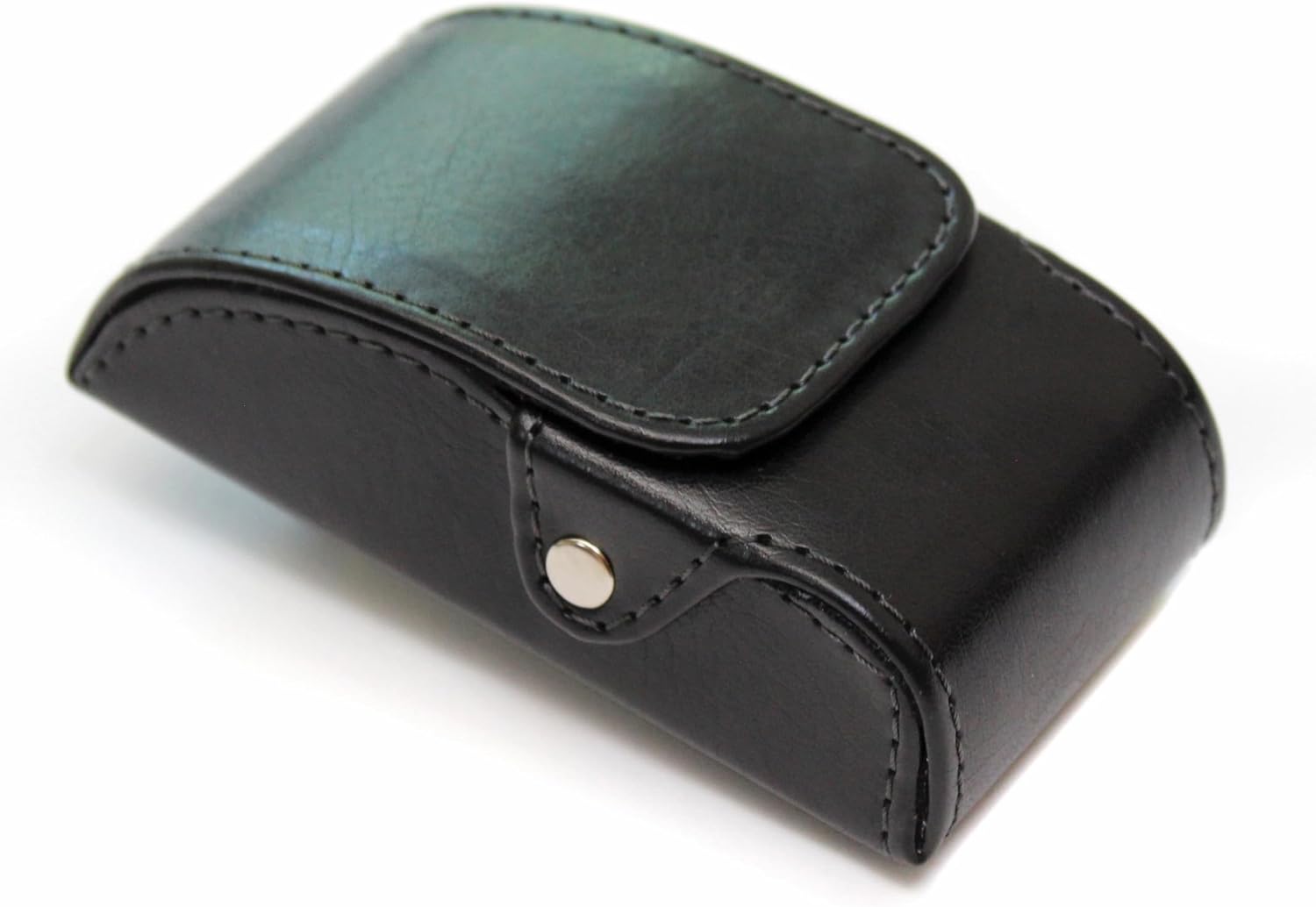 Orsus Folding Glasses Hard Case with Belt Clip 3.4x1.4 In, Waist EDC Case for Folding Sunglasses Reading Glasses Black Brown