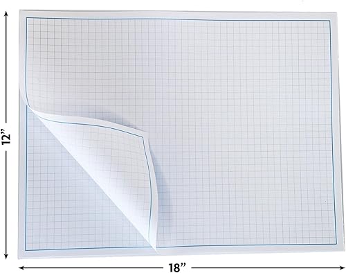 Miniatura 7 de Bloc de papel para planos y gráficos, 50 hojas por bloc, texto de 70 libras, para dibujar, diseñar y más, herramienta perfecta para artistas
