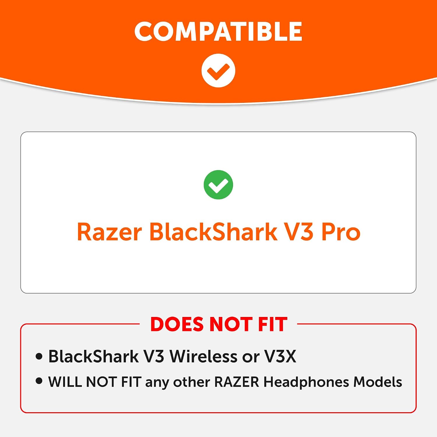 WC Mod Kit Bshark V3 Pro - Gel Earpads & Side Plates for BlackShark V3 Pro image 2