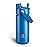 ENCOOL Insulated Water Bottle with Straw Stainless Steel Water Bottle, Leak-Proof, BPA-Free, Double Wall Vacuum Keeps Cold for 24 Hours for Sports, Travel, School (18 oz, Celtic Blue)