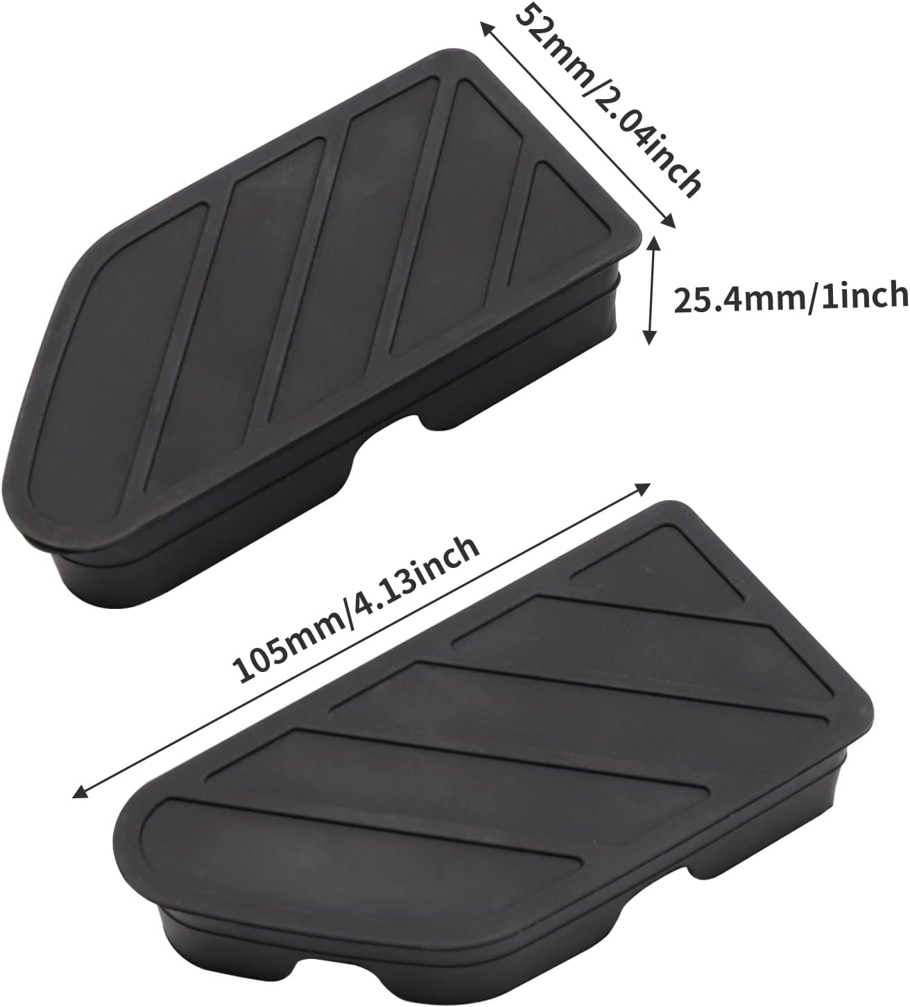 JERBOR Silicone Stake Pocket Covers Custom Fit for GMC Sierra Chevrolet Silverado 2019-2024 Truck Bed Rail Hole Plugs Stake Pocket Caps Cover