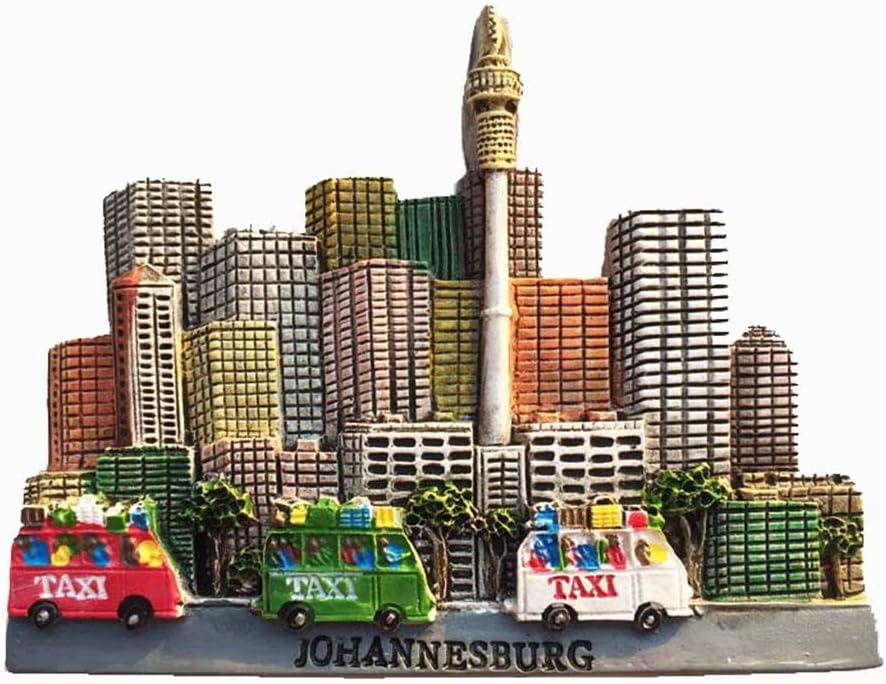 Johannesburg South Africa 3D Fridge Crafts Souvenir Resin