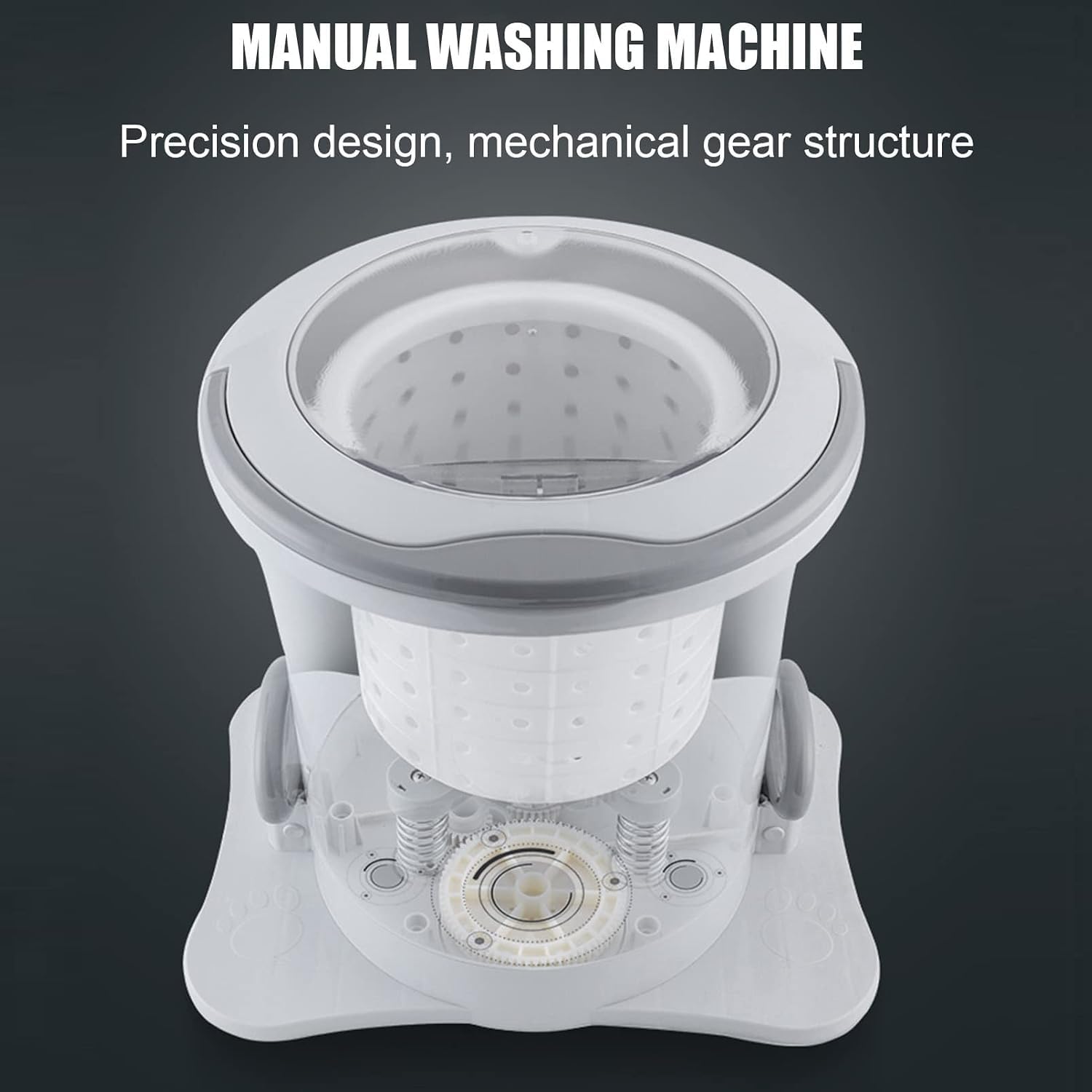 Lavadora manual portátil, mini secadora centrífuga, deshidratador de ropa manual eléctrico, para ropa, ropa interior y calcetines.