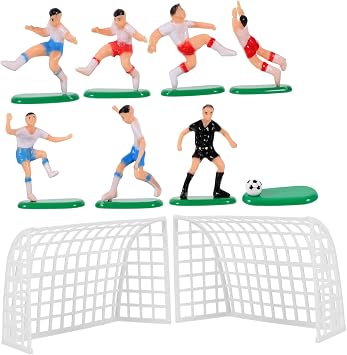 Football Player Figurines Cake Decorations Plastic