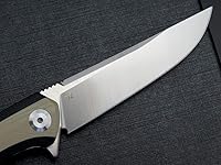 Vista 4 de Eafengrow EF947 EDC D2 Cuchillo plegable, carpeta de rodamiento de bolas con asa G10 con forro de bloqueo, cuchillo aleta EDC con bolsillo, camping