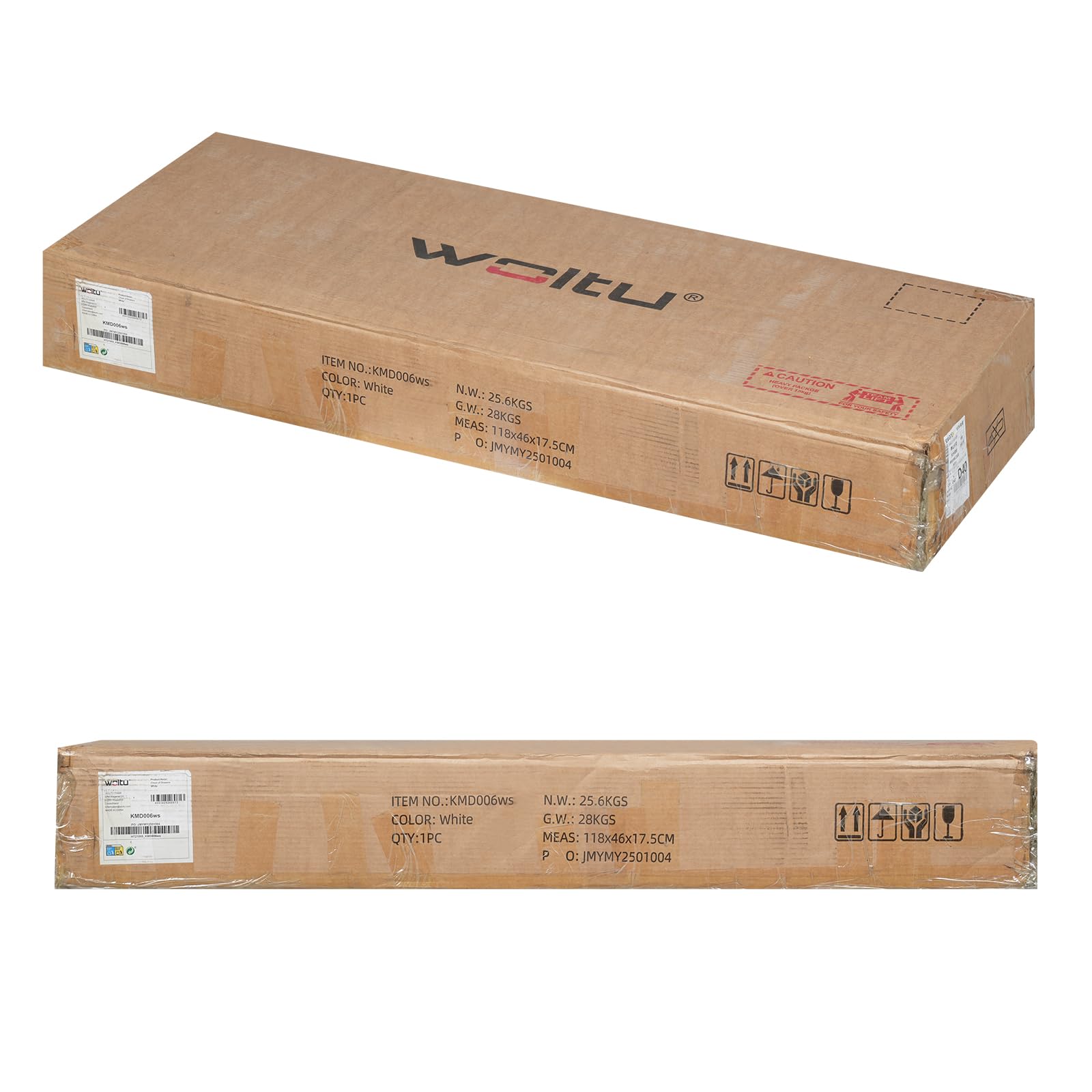 WOLTU Cassettiera Camera da Letto con 5 Cassetti Bianca, Mobiletto Salvaspazio in Stile Moderno, per Soggiorno Ingresso, 60x37x110 cm, in Legno, KMD006ws