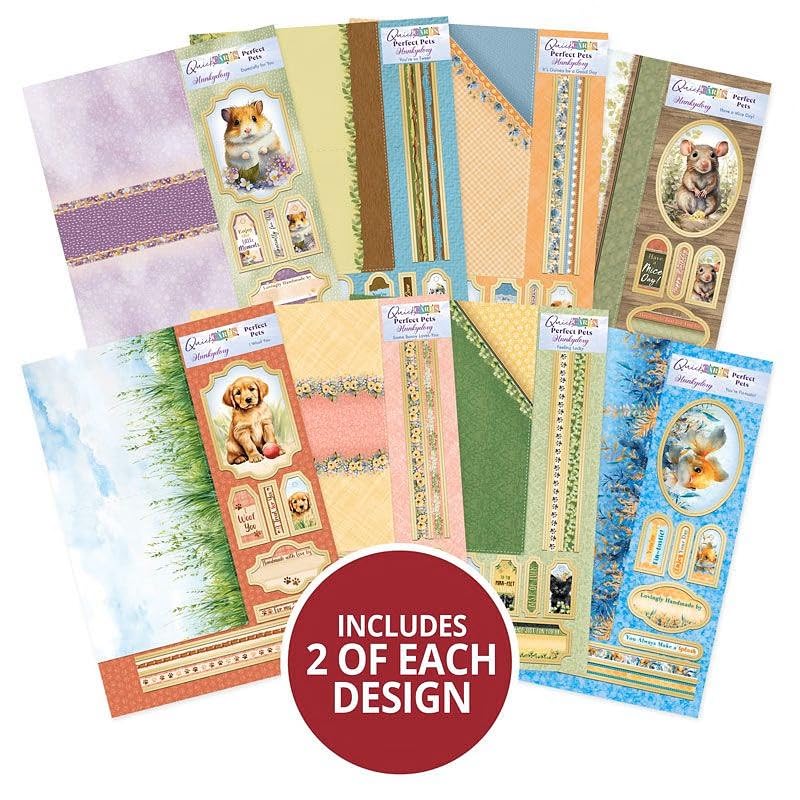 Hunkydory - Tarjetas rápidas: kit para hacer tarjetas (mascotas perfectas)