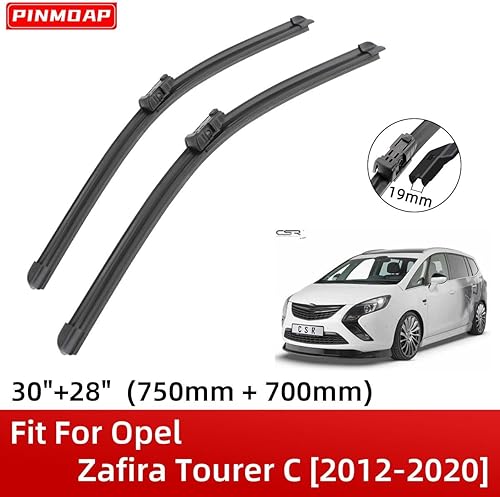 Miniatura 2 de 2 limpiaparabrisas delanteros de 30 pulgadas y 28 pulgadas de repuesto para Opel Zafira Tourer C 2012-2020, limpiaparabrisas de equipo original, que