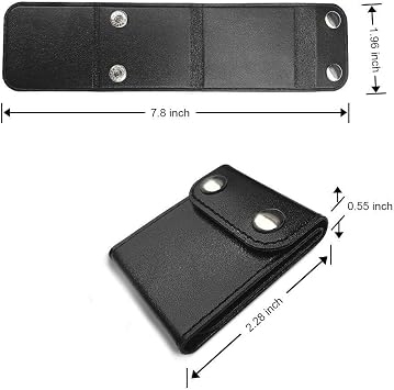 Seat Belt Adjuster, 2PCS Universal PU Leather Car Seat Belt Clip Adjuster Seat Belt Locking Clips Buckle Comfort Shoulder Neck Strap Protector for Kids Adults (BLACK B)