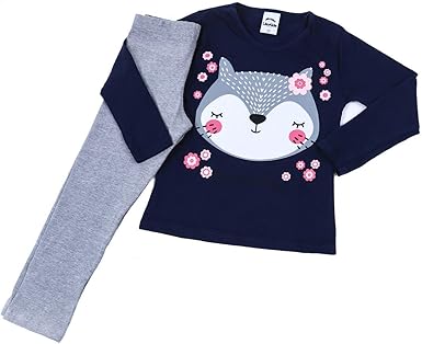 Kit 4 conjuntos meia estação roupa infantil feminino Barato tamanho:3 |  Amazon.com.br