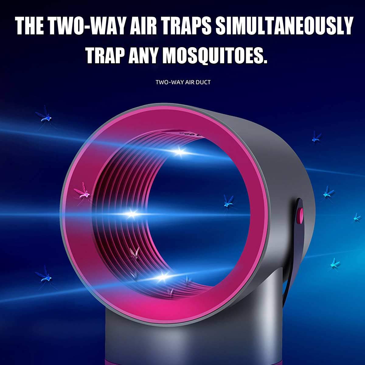 Moskito-Mörder, elektrischer Schlag, Fliegenwanze, Moskito-Insektenvernichter, LED-Lampe, 360°, handgehalten, energiesparend, Anti-Moskito, zufällige Farbe