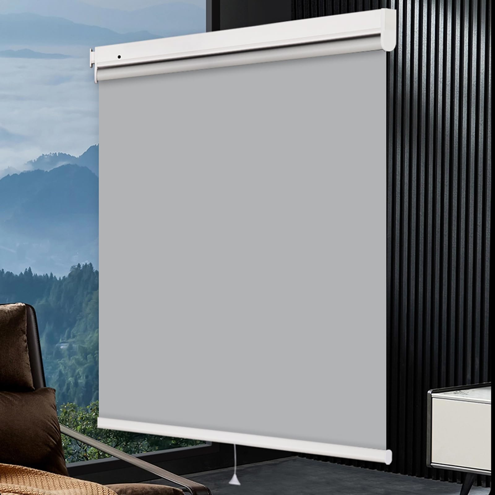 Tenda A Rullo A Senza Fili Con Molla,Tende Avvolgibile Isolante Termico per Finestre,Impermeabile,per Soggiorno,Camera da Letto,Personalizzate,Larghezza x Altezza (160cm x 140cm)