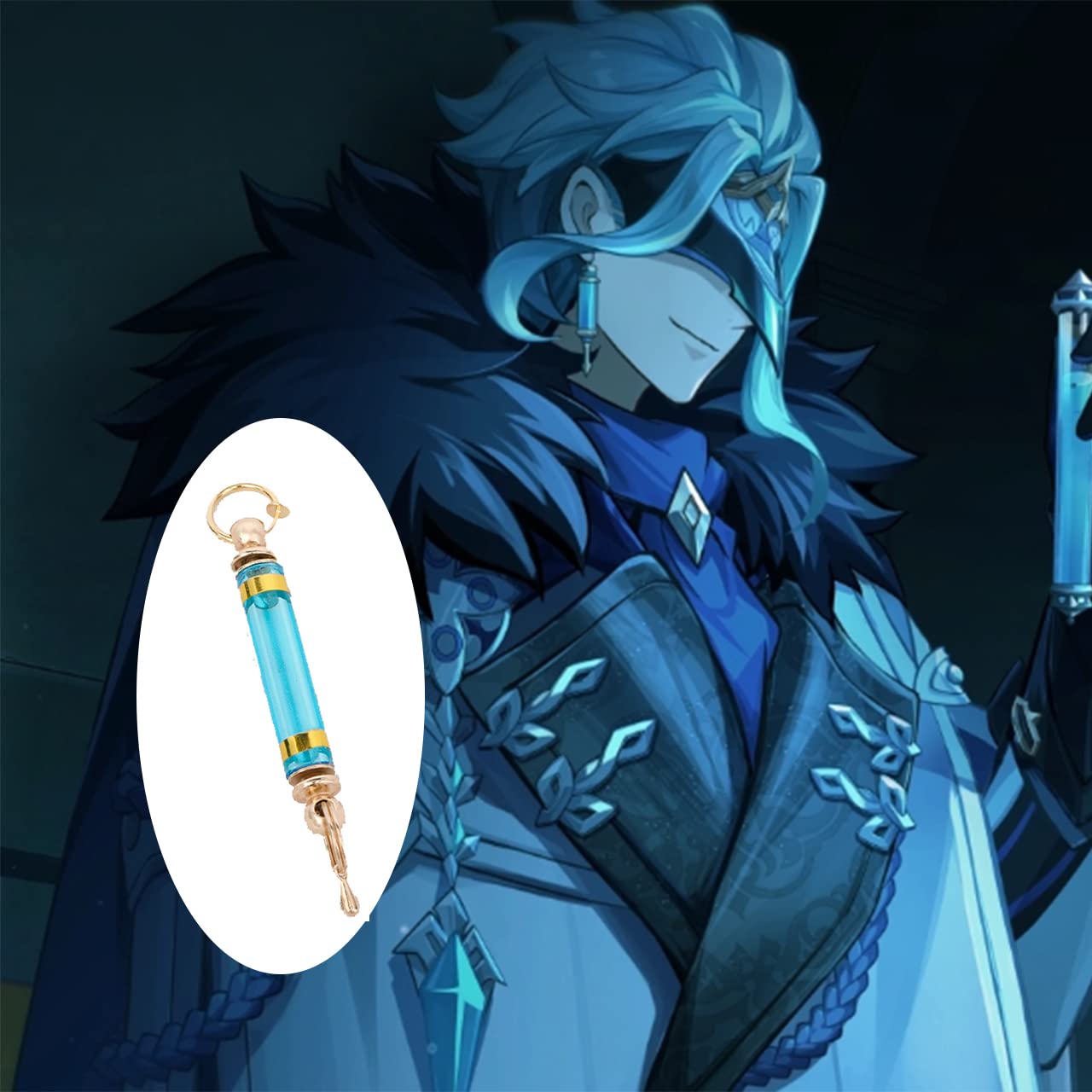 Amazon.co.jp: イヤリング 原神 愚人衆執行官 博士 はかせ 耳飾り