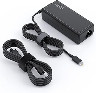 USB C 65w Laptop Charger for Lenovo ThinkPad T14 T15 T470 T480 T580 T580S T590 E480 E580 Chromebook 100e 300e 500e C330 S330 IdeaPad Yoga 720 730 910 920 Type C AC Power Adapter