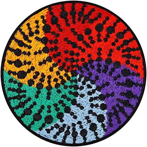 Parches ropa termoadhesivos 'Mandala' LGBTQ para coser o planchar | Jeans Flicken colorido con bordado, Applikation de Mandala para todo tipo de telas | 75x75mm