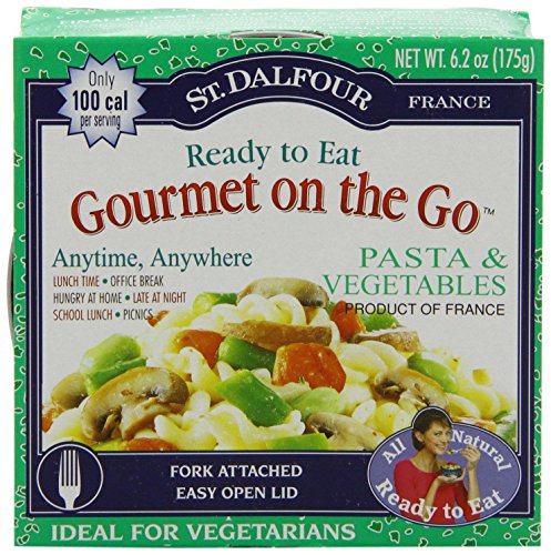 St. Dalfour Gourmet On The Go, Ready to Eat Pasta & Vegetables, 6.2-Ounce Tins (Pack of 6)
