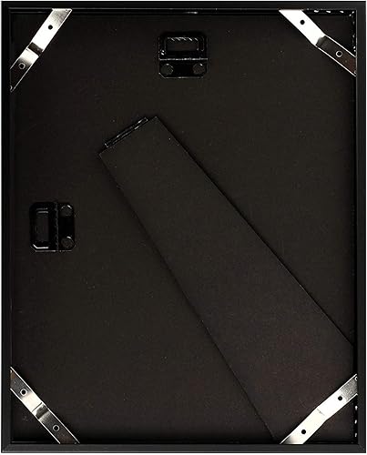 Vista 91 de Golden State Art - Marcos de fotos de metal de 8 x 10 pulgadas con paspartú para fotos de 5 x 7 - Juego de 4 portarretratos de aluminio de 8 x 10