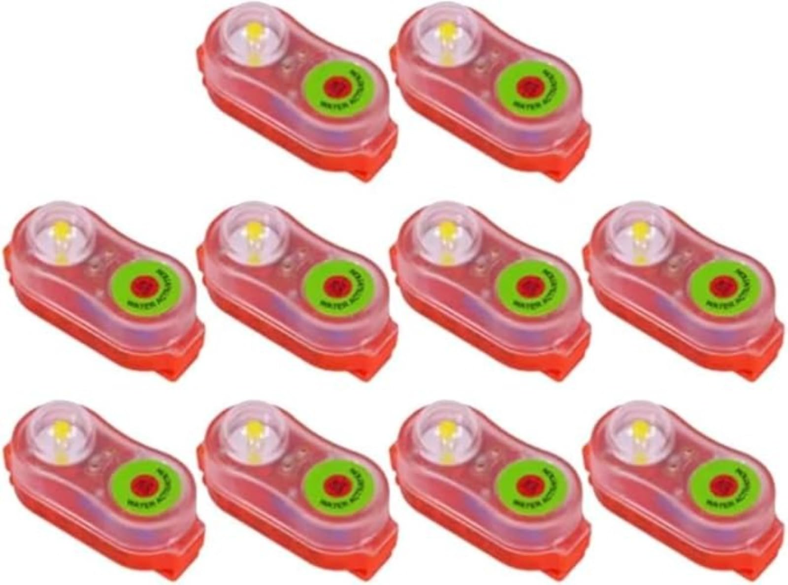 6/8/10/12 Lampada per Giubbotto di Salvataggio Luce a LED Marina Autoilluminante per Soccorso Notturno in Mare, Lampada a LED di Sicurezza in Acqua per Sicurezza All'aperto