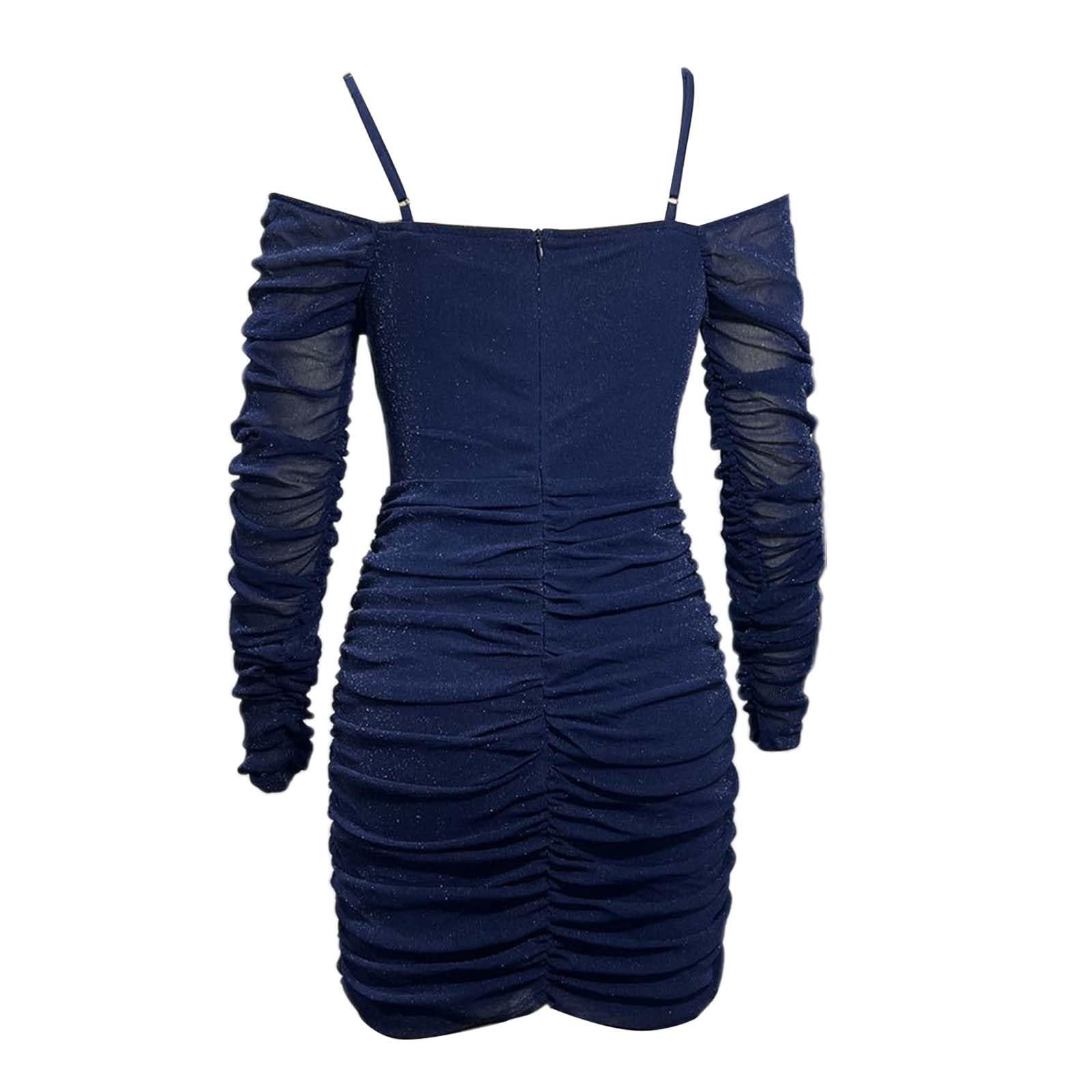 Generisch Vestidos de noche para mujer, corte ajustado, vestido de cadera para mujer, vestido de tubo