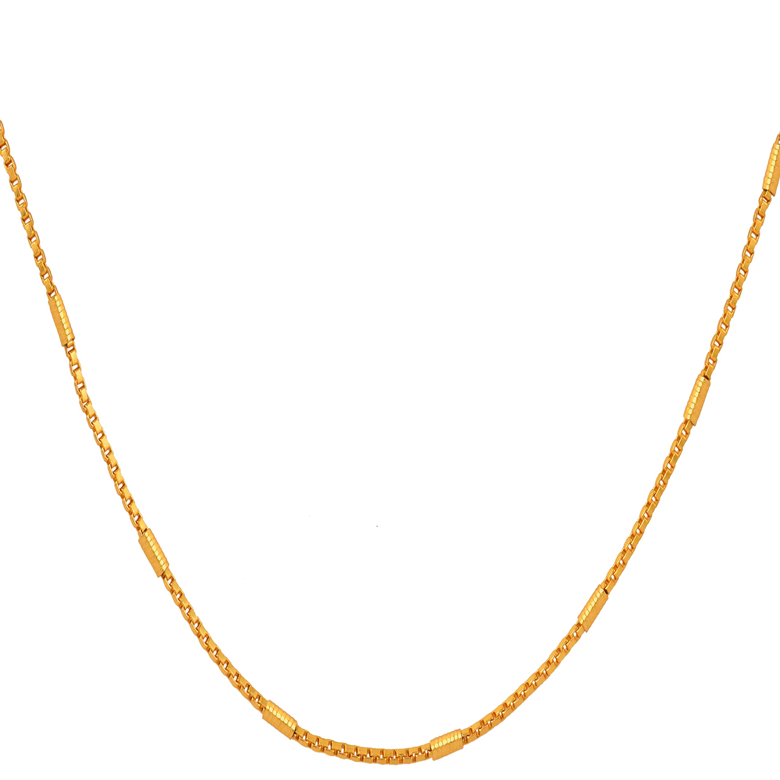 fashion frill Stylish Golden Chain For Men Gold Plated Thin Neck Wear Necklace Gold Chain For Men Women Boys Girls Anniversary Love Gifts Chains Jewellery-picture-46