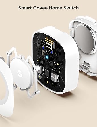 GoveeLife Wireless Mini Smart Button Sensor, Group Control Multiple Devices, Versatile Control Button, Battery Powered, Supports Most GoveeLife Smart Products(Can't be used independently) | 180ft Bluetooth Wireless Range, Versatile Control Switch, Battery Powered, Supports Most GoveeLife Smart Products 1Pack