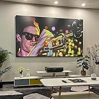 Vista 2 de ALR Screen for UST Projector, 100 inch ALR Fixed Frame Projector Screen Wall Mount 16:9 8K/4K 3D, Grey Projection Screen, 0.39 inch Ultra-Narrow