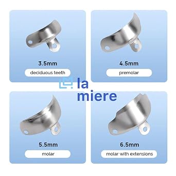 50PCS 5.5mm Large Decidious Metal Sectional Matrix Band Dental Sectional Contoured Matrices Matrix Bands