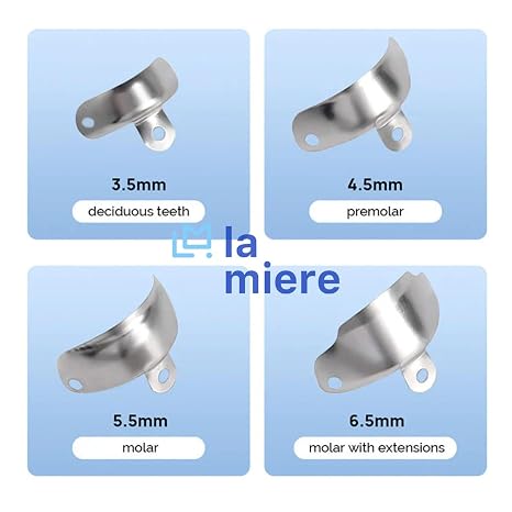 50PCS 5.5mm Large Decidious Metal Sectional Matrix Band Dental Sectional Contoured Matrices Matrix Bands