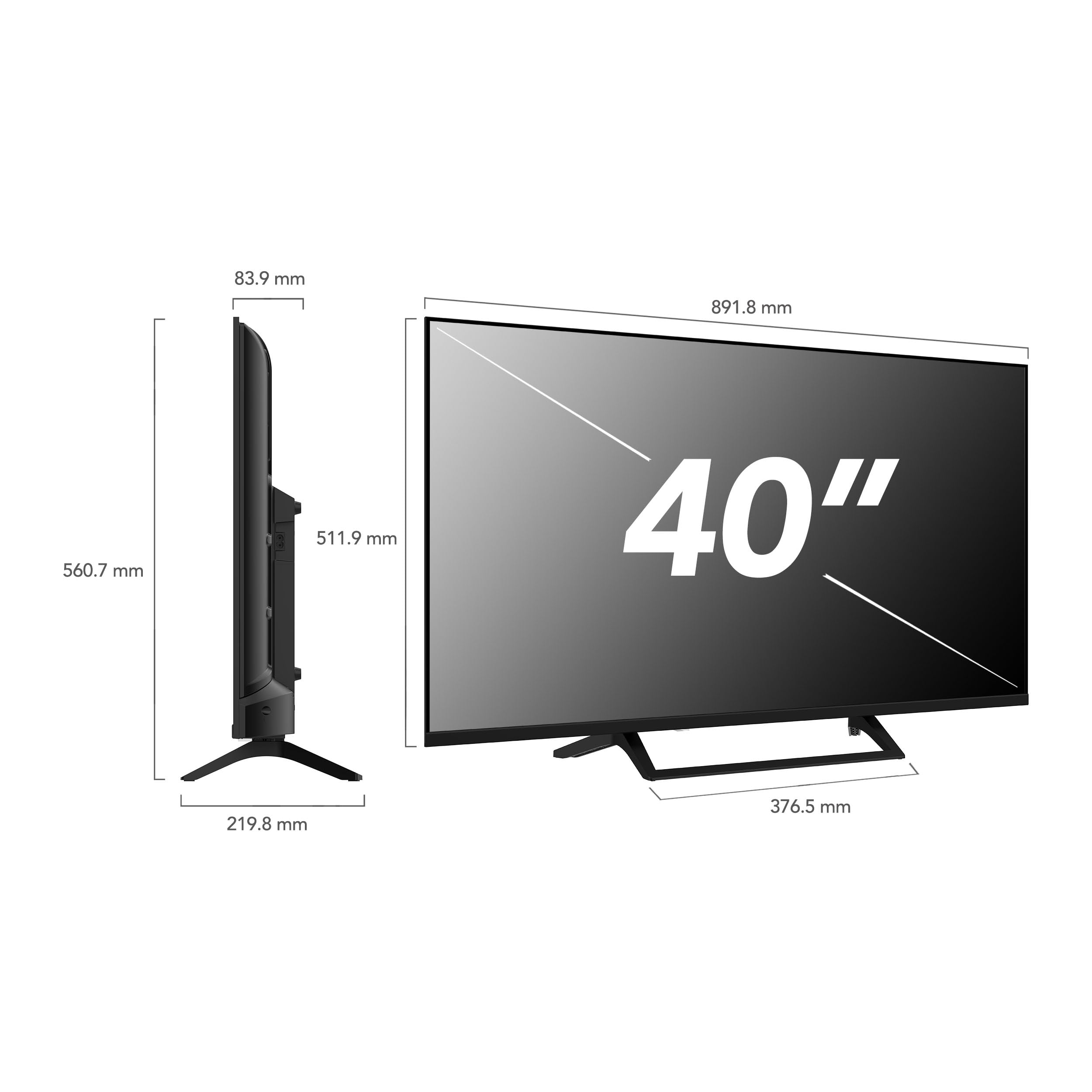 Smart Tech TV 40" (100 cm) 40QG01V Google TV QLED Full HD; 3 HDMI, 2 USB, Sonido Dolby Digital Plus