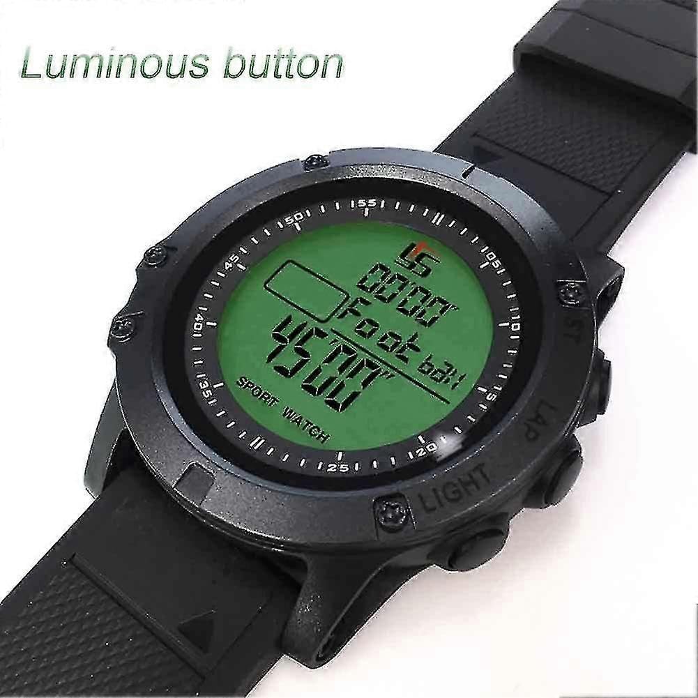 Orologio da arbitro di calcio con timer, timer, luce notturna, conto alla rovescia, cronometro, insegnante di sport, grande quadrante (nero) CY